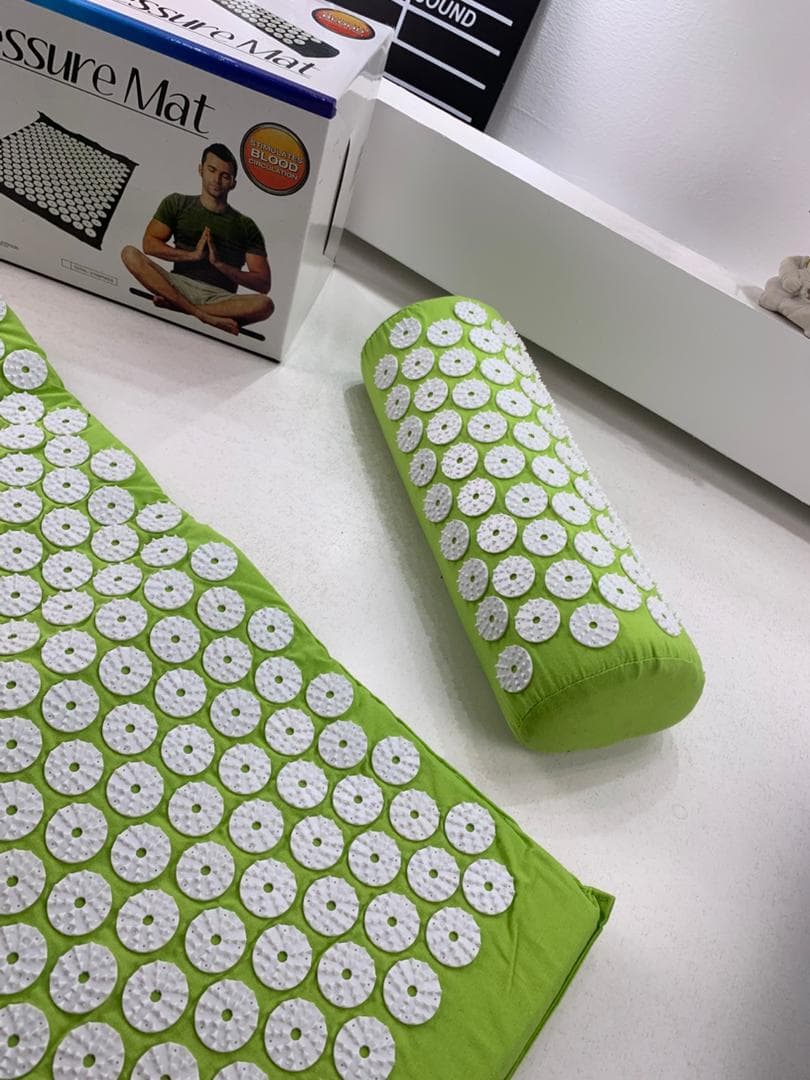 Coussin et Tapis Massage en Polymère d’acupression avec Sac de Rangement – بساط تدليك مع وسادة وحقيبة متنقلة - Sport - صورة حقيقية 9