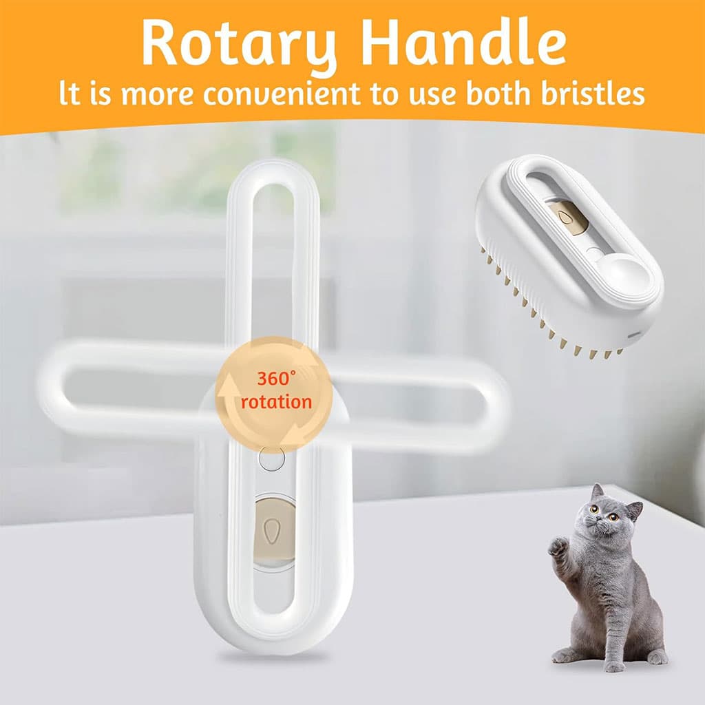 Brosse à vapeur pour chat autonettoyante 3en1 – فرشة تنظيف القطط - Électronique - صورة 5