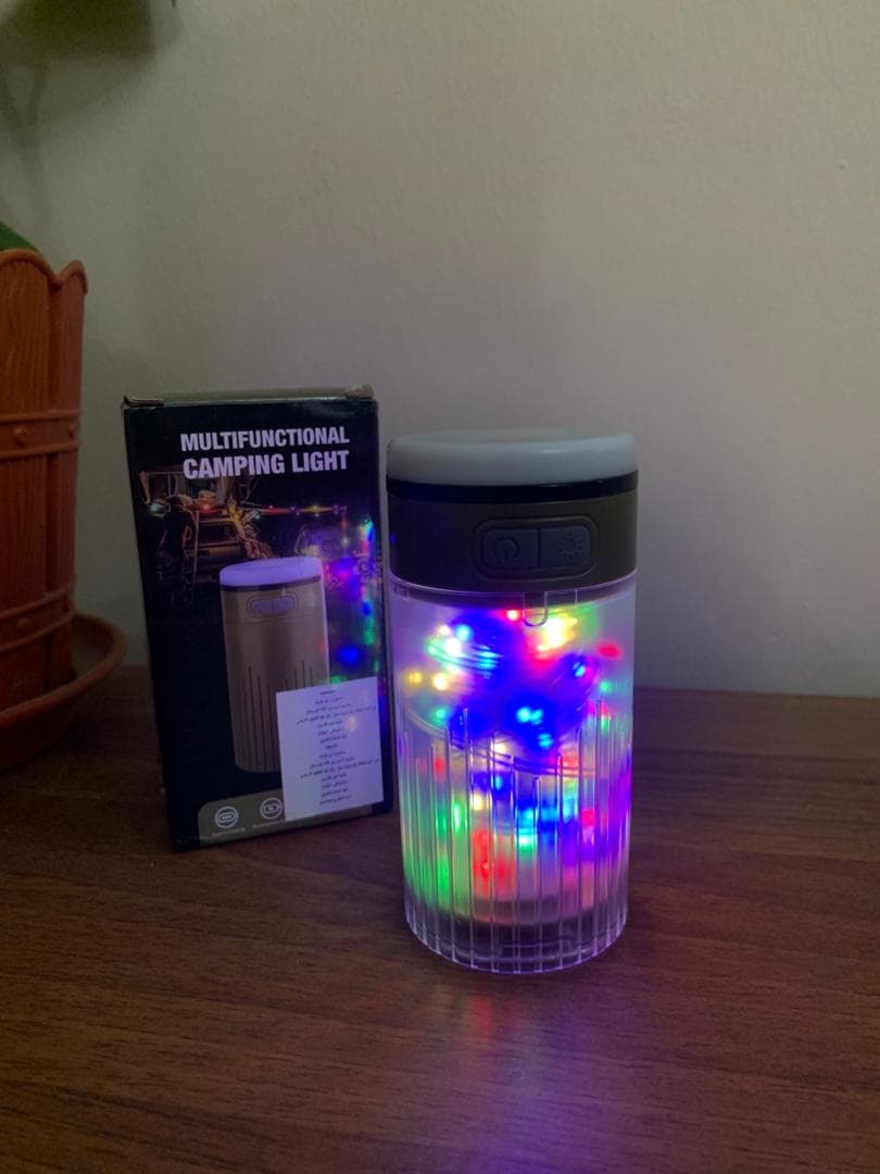 Lampe de Camping Enroulable avec Guirlande Lumineuse 10m – مصباح تخييم محمول وقابل للشحن - Camping et Randonnée - صورة حقيقية 9