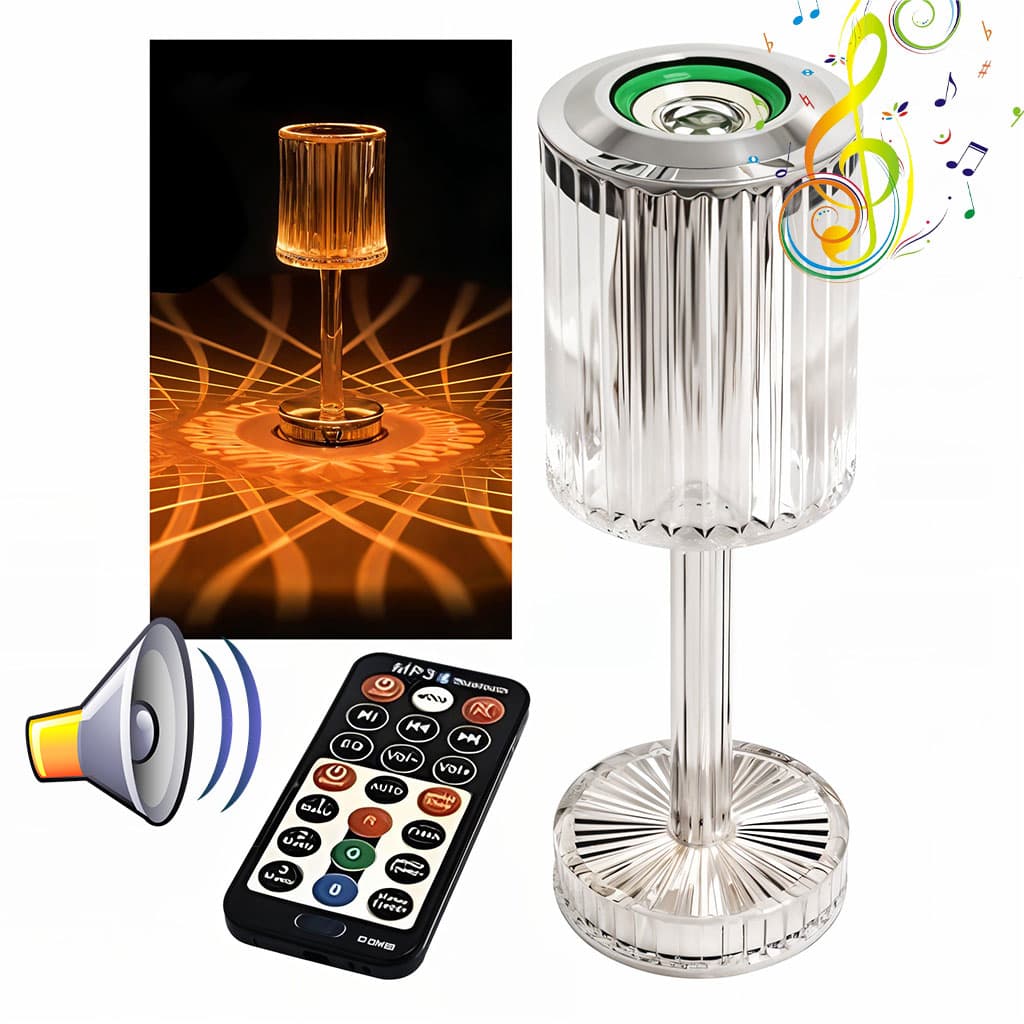 Lampe Cristal LED avec Haut-Parleur Bluetooth – مكبر صوت ومصباح كريستالي - Électronique - صورة 1