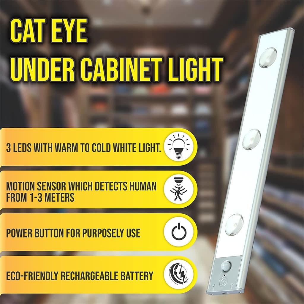 Lampe LED Rechargeable avec Détecteur De Mouvement Intérieur 3 Modes – مصباح مناطق ضيقة بعدة أوضاع - Électronique - صورة 5