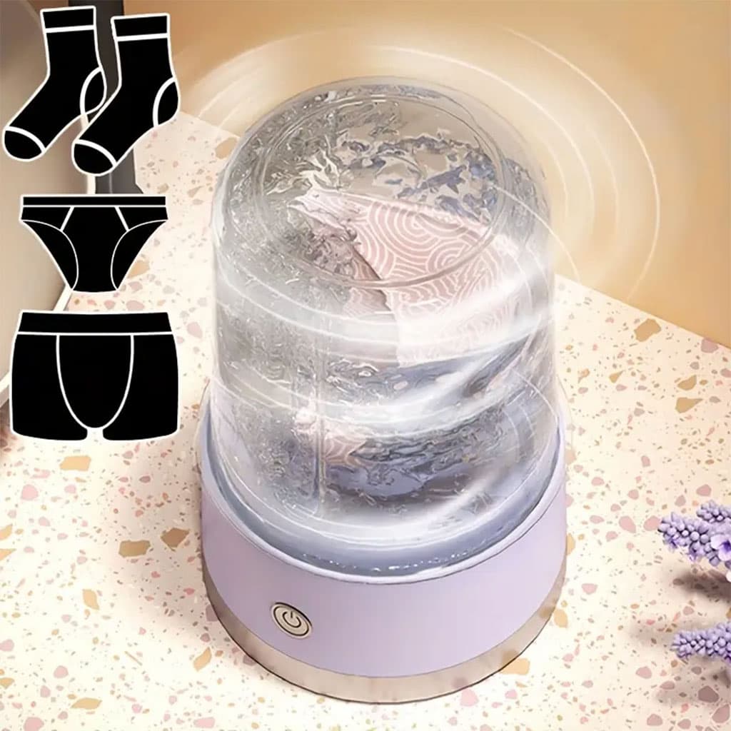 Mini-machine à laver portable rechargeable pour sous-vêtements – غسالة ملابس داخلية محمولة - Électronique - صورة 2