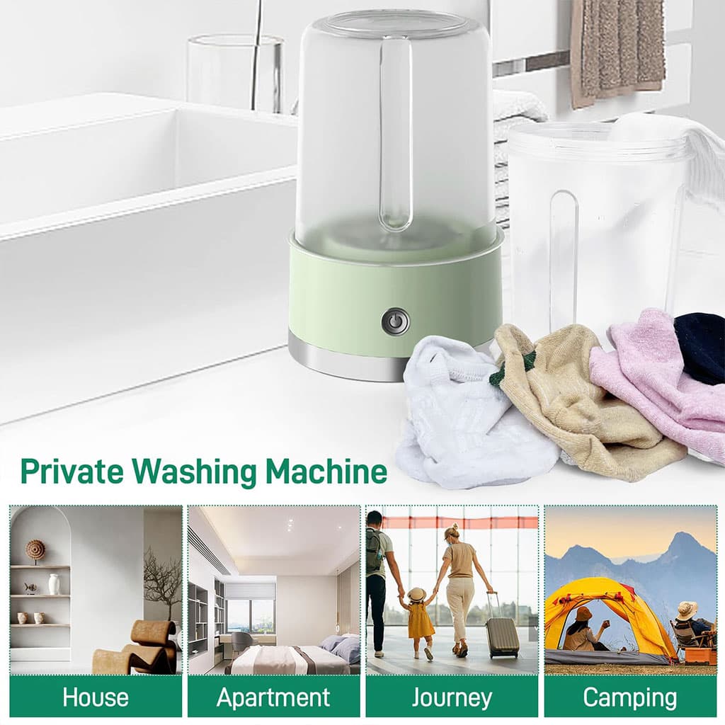 Mini-machine à laver portable rechargeable pour sous-vêtements – غسالة ملابس داخلية محمولة - Électronique - صورة 3