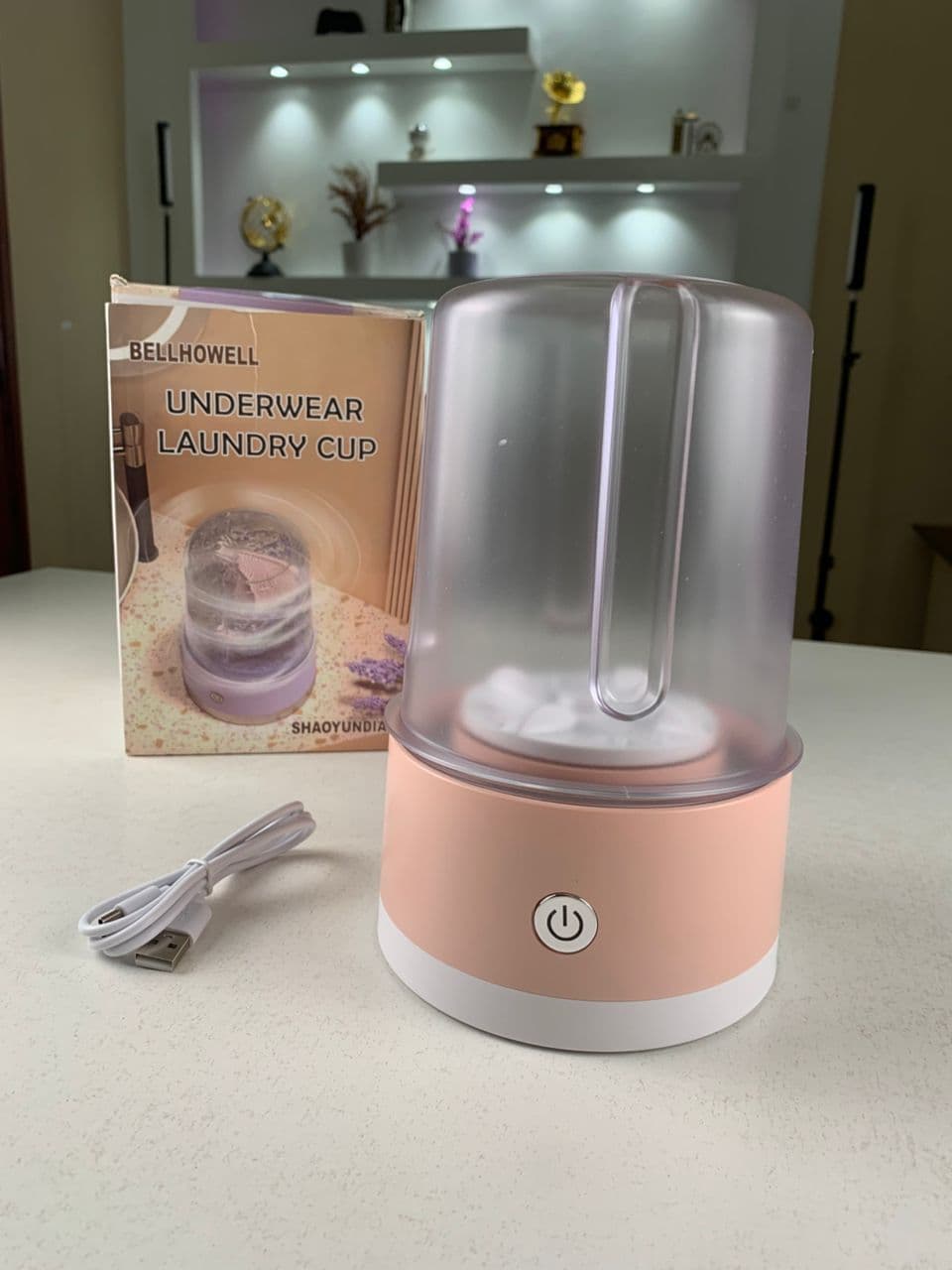 Mini-machine à laver portable rechargeable pour sous-vêtements – غسالة ملابس داخلية محمولة - Électronique - صورة حقيقية 8