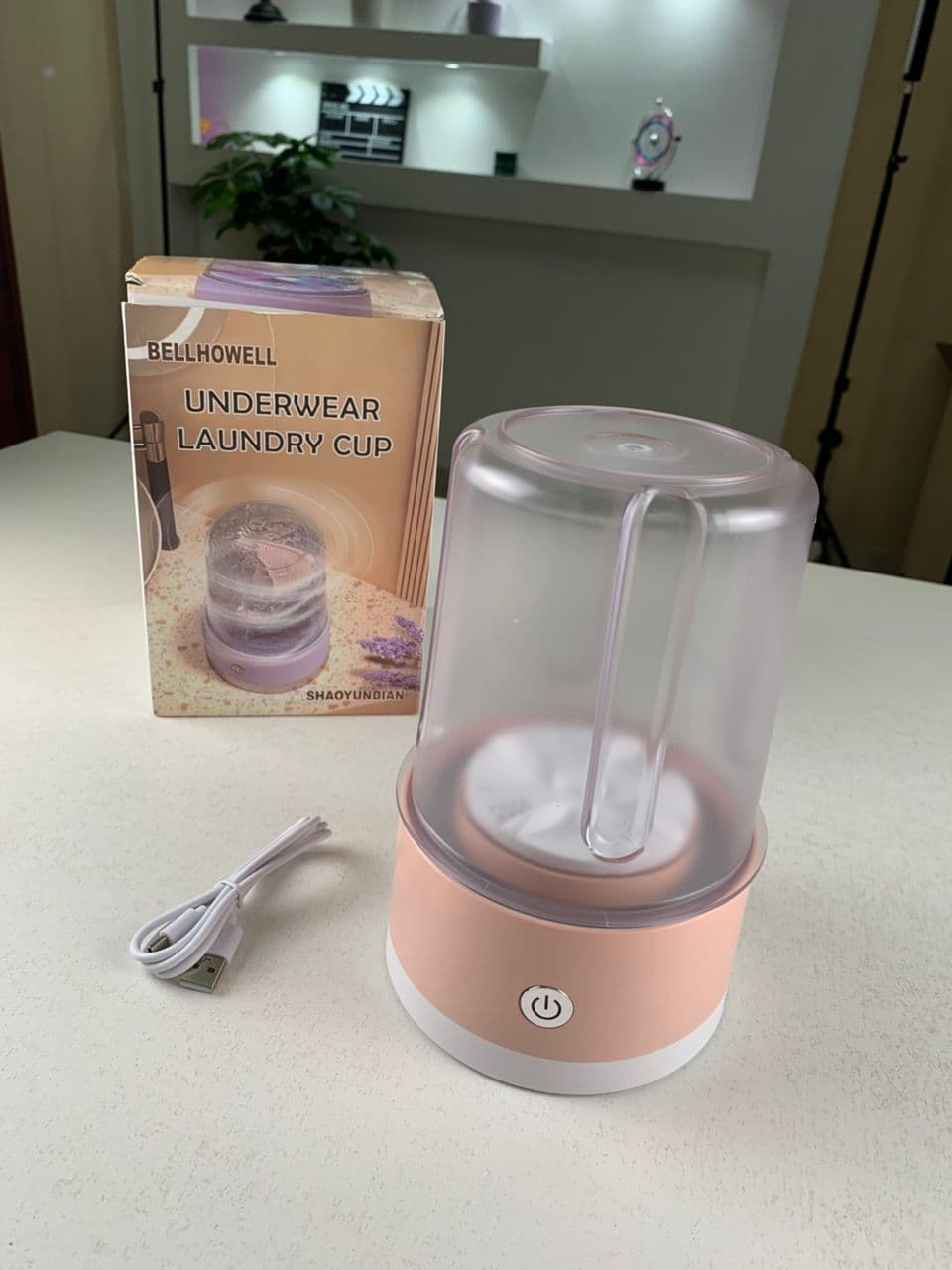 Mini-machine à laver portable rechargeable pour sous-vêtements – غسالة ملابس داخلية محمولة - Électronique - صورة حقيقية 9