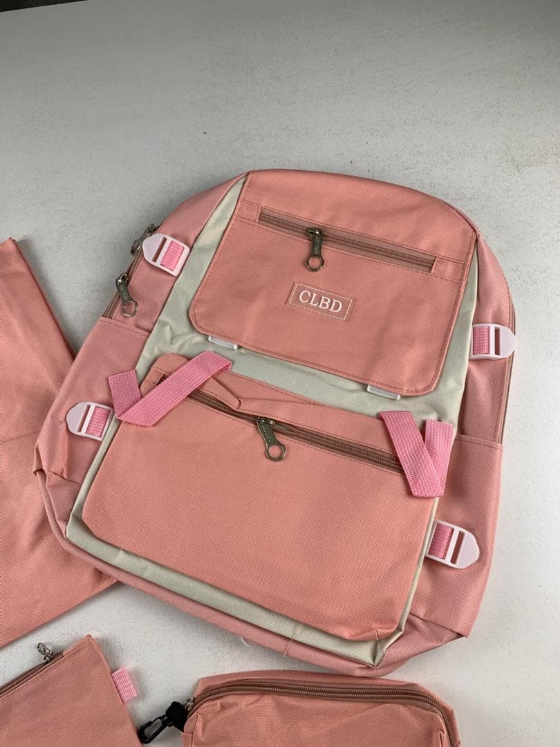Ensemble de sacs d’école Kawai pour adolescents 4Pcs CLBD V1 Rose – محفظة 4 قطع كاواي وردي - Sac à dos et Mode - صورة حقيقية 7