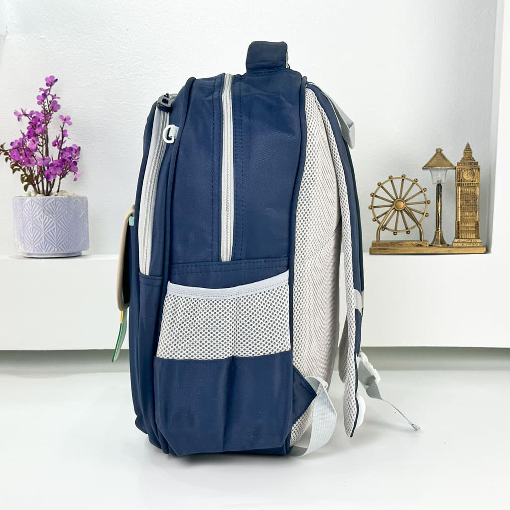 Sac à Dos pour Enfants avec Trousse Assortie KBAG Bleu Nuit V1 – حقيبة ظهر مدرسية للأطفال مع مقلمة أزرق ليلي - Sac à dos et Mode - صورة حقيقية 7
