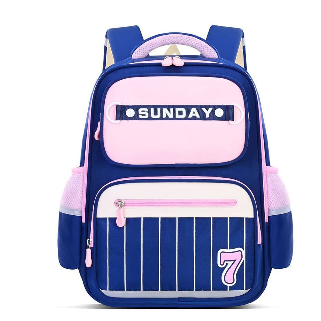Sac à Dos Scolaire pour Enfants SUNDAY Rose et Bleu – حقيبة ظهر مدرسية للأطفال وردي وأزرق - Sac à dos et Mode - صورة 1