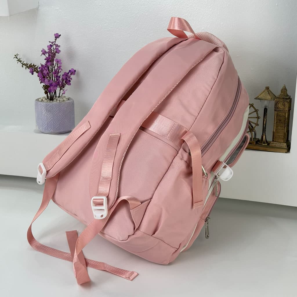 Sac à Dos Scolaire pour Enfants Style Kawaii BoShiKai Rose – حقيبة ظهر مدرسية للأطفال وردي - Sac à dos et Mode - صورة حقيقية 6