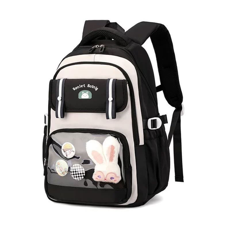 Sac à Dos Scolaire pour Enfants Style Kawaii BoShiKai Noir – حقيبة ظهر مدرسية للأطفال أسود - Sac à dos et Mode - صورة 1