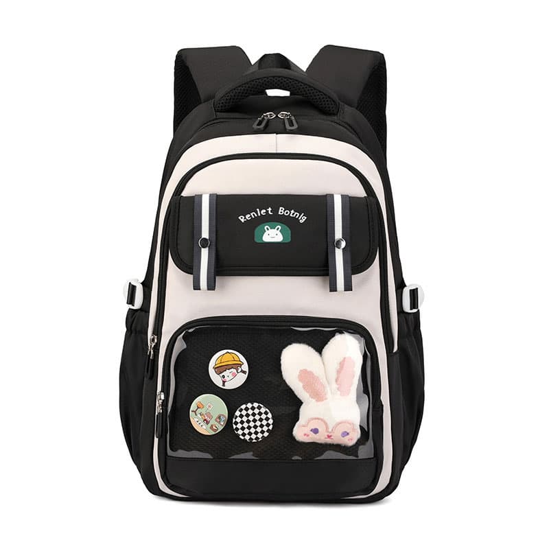 Sac à Dos Scolaire pour Enfants Style Kawaii BoShiKai Noir – حقيبة ظهر مدرسية للأطفال أسود - Sac à dos et Mode - صورة 4