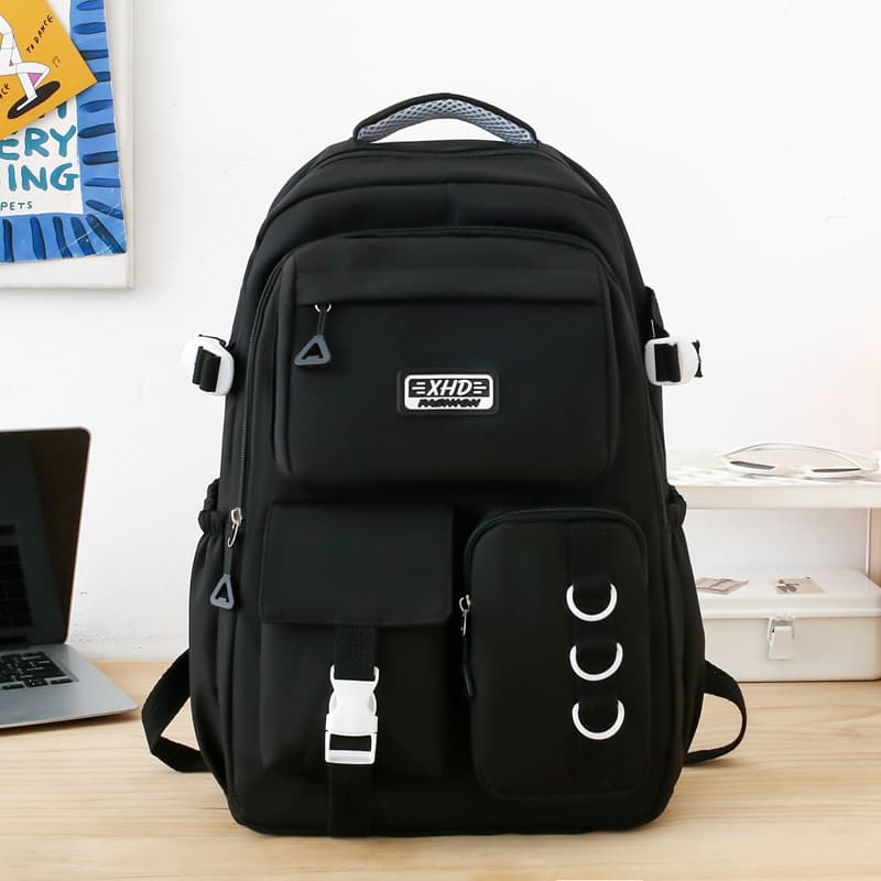 Sacs à dos d’école Style Décontracté XHD Noir – حقيبة ظهر مدرسية أسود - Sac à dos et Mode - صورة 1