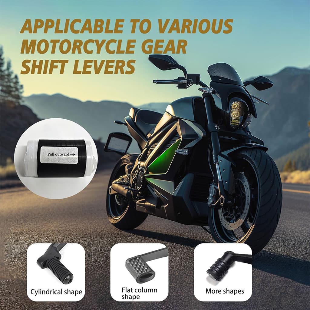 Protège Chaussures pour Moto en Caoutchouc Durable – أداة حماية الأحذية لسائقي الدراجات - Accessoires Auto/Moto - صورة 5