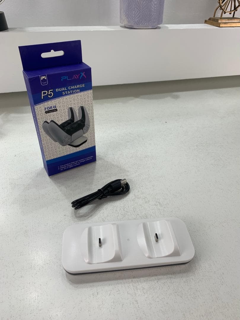 Station de charge sans fil Type C Double Chargeur pour Manette PS5 – شاحن يد التحكم - Jouet & Gaming - صورة حقيقية 7