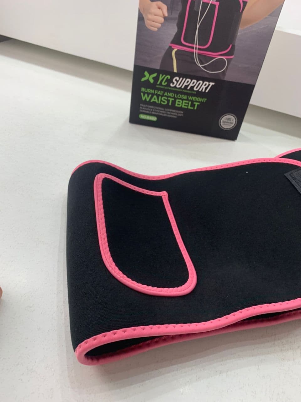 Ceinture Amincissante pour Femmes avec Poche pour Téléphone – حزام تنحيف للنساء - Sport - صورة حقيقية 8