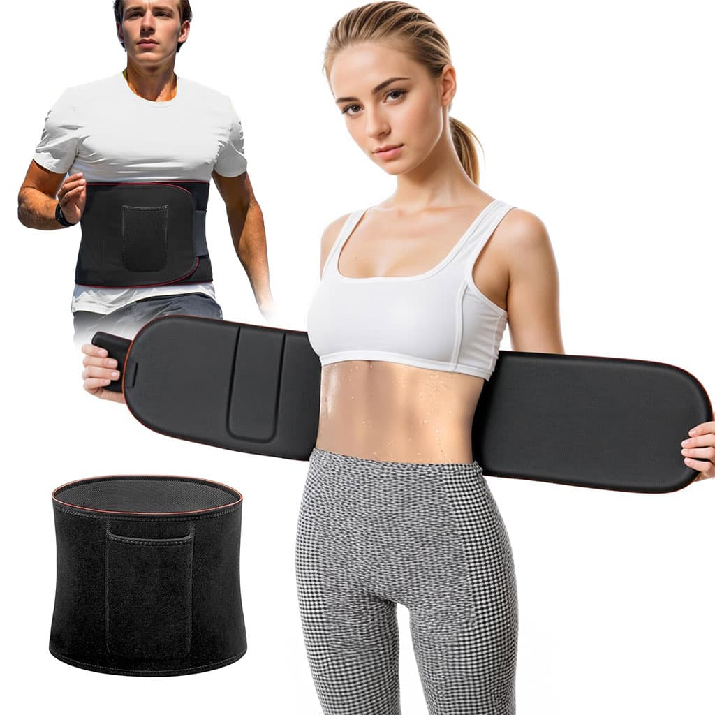 Ceinture de sudation pour Homme et Femme avec Poche Extérieure – حزام تنحيف - Sport - صورة 1