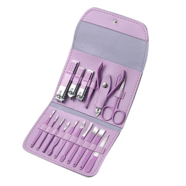 Kit coupe-ongles professionnel 16en1 en acier inoxydable – طقم العناية بالأظافر - Soins et Beauté - صورة 4
