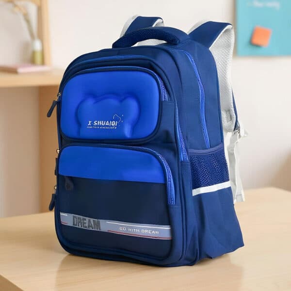 Sac à Dos Scolaire Orthopédique pour Enfants X-SHUAIQI Bleu – محفظة مدرسية للأطفال أزرق - Sac à dos et Mode - صورة 1