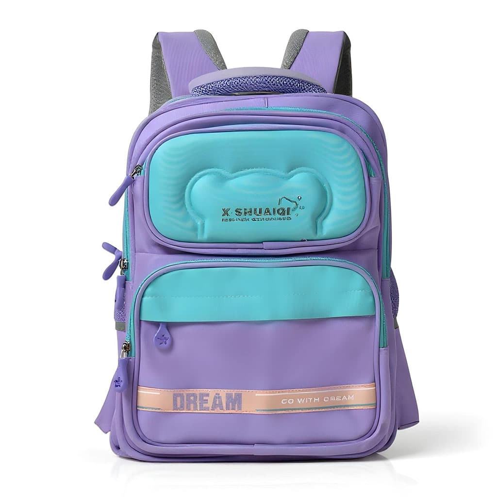 Sac à Dos Scolaire Orthopédique pour Enfants X-SHUAIQI Mauve – محفظة مدرسية للأطفال بنفسجي - Sac à dos et Mode - صورة 2
