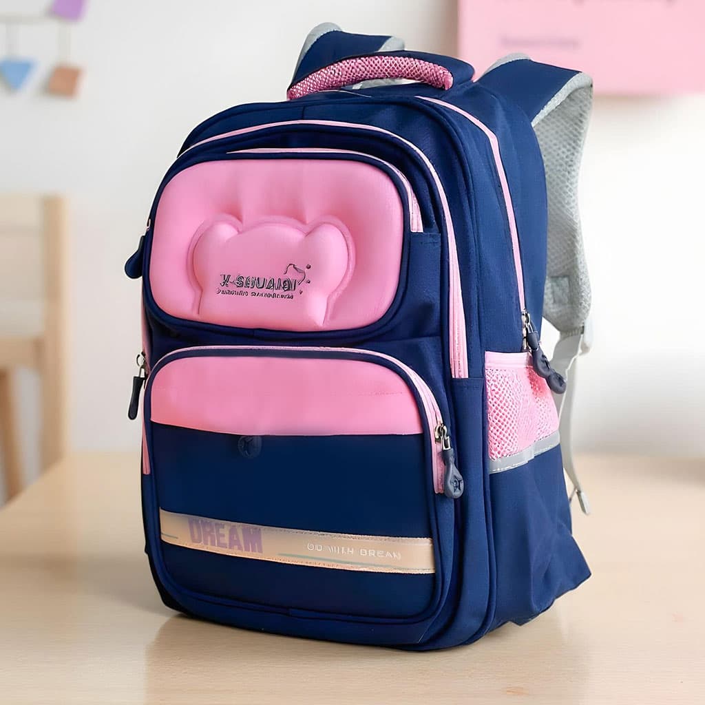 Sac à Dos Scolaire Orthopédique pour Enfants X-SHUAIQI Rose et Bleu – محفظة مدرسية للأطفال وردي وأزرق - Sac à dos et Mode - صورة 1