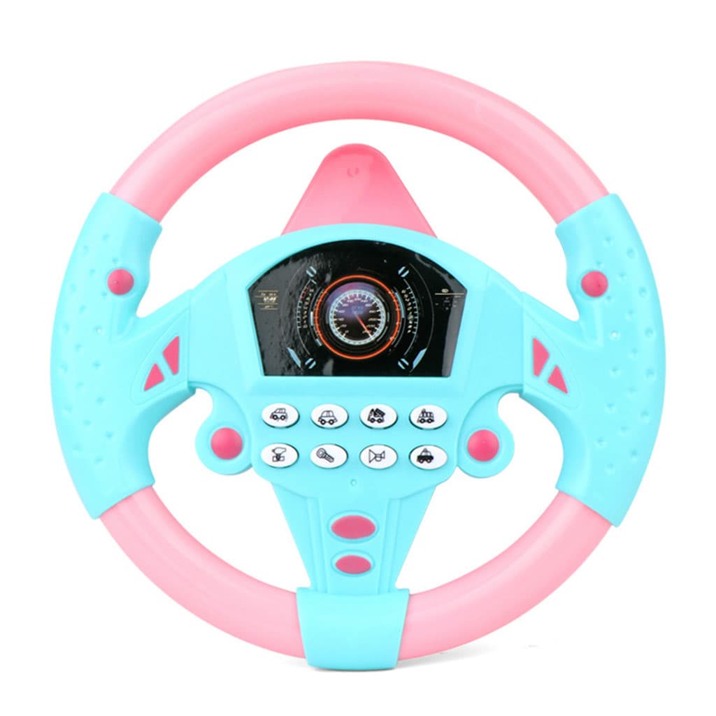 Jouet volant de conduite simulé avec lumière et musique – لعبة مقود السيارة للأطفال - Jouet & Gaming - صورة 4