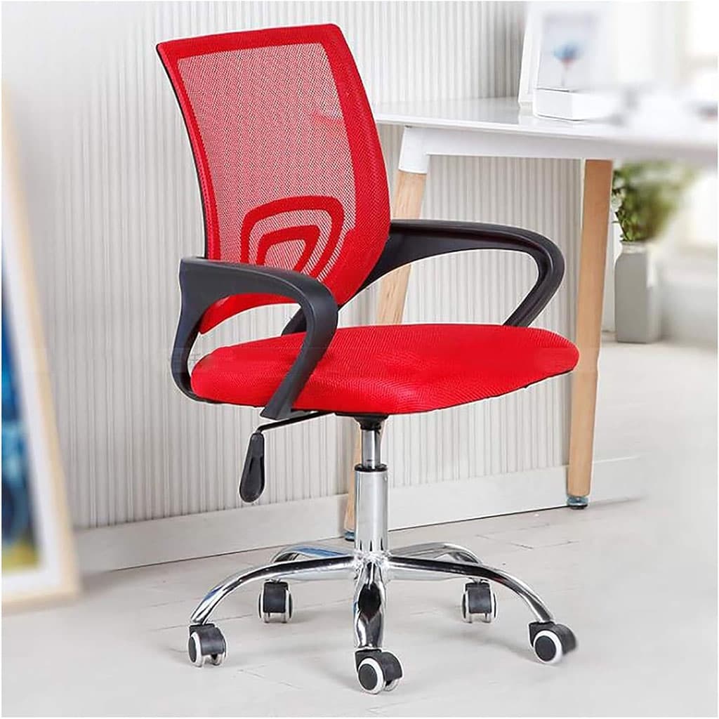 Chaise de Bureau Ergonomique avec Support Lombaire Rouge – كرسي مكتب مريح مع دعامة للظهر - Divers - صورة 2