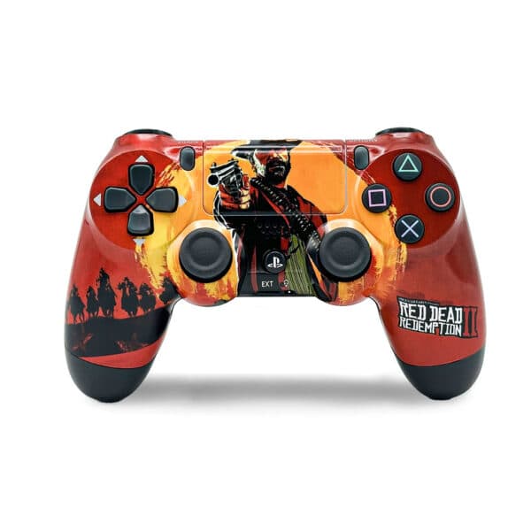 SONY DualShock Manette PS4 Sans Fil, Batterie Rechargeable (High Copy) – Edition Read Dead Redemption 2 - Jouet & Gaming - صورة 2