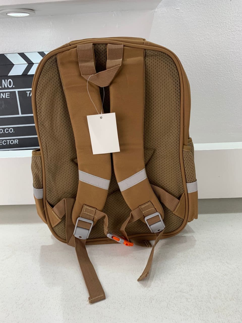 Sac à Dos Enfant Ludique avec Plusieurs Compartiment et un Peluche LM-5122 Marron – حقيبة ظهر للأطفال بني - Sac à dos et Mode - صورة حقيقية 5