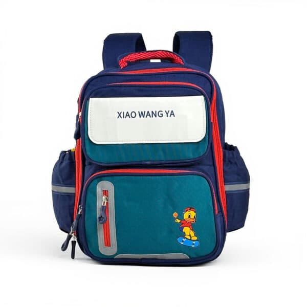 Sac à Dos Scolaire Orthopédique pour Enfants Xiao Wang Ya Bleu et Vert – محفظة مدرسية للأطفال أزرق وأخضر - Sac à dos et Mode - صورة 3