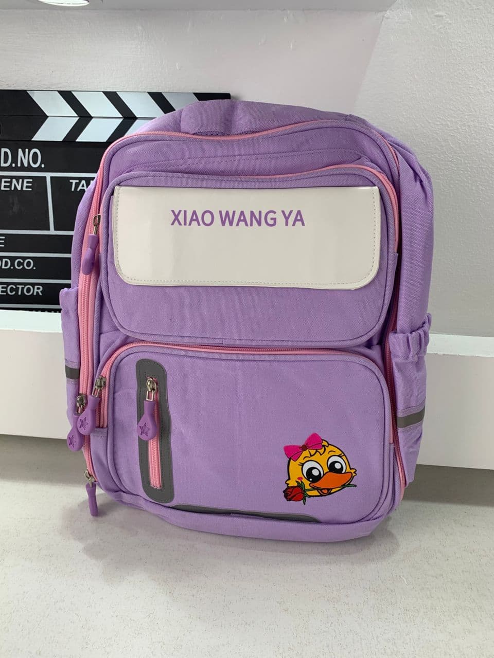Sac à Dos Scolaire Orthopédique pour Enfants Xiao Wang Ya Mauve – محفظة مدرسية للأطفال بنفسجي - Sac à dos et Mode - صورة حقيقية 4