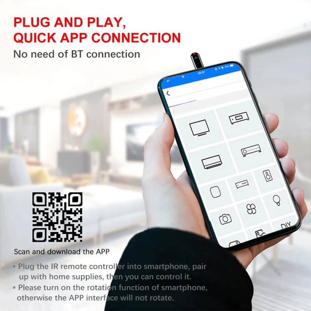 Mini Télécommande Smart infrarouge universel pour Smartphone – أداة للتحكم بالأجهزة الكهرومنزلية عن بعد - Électronique - صورة 4