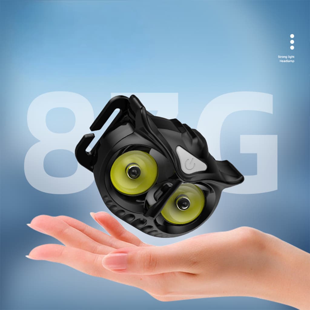 Lampe frontale à LED en Forme de Hibou WT209 – مصباح رأس على شكل بومة - Camping et Randonnée - صورة 5