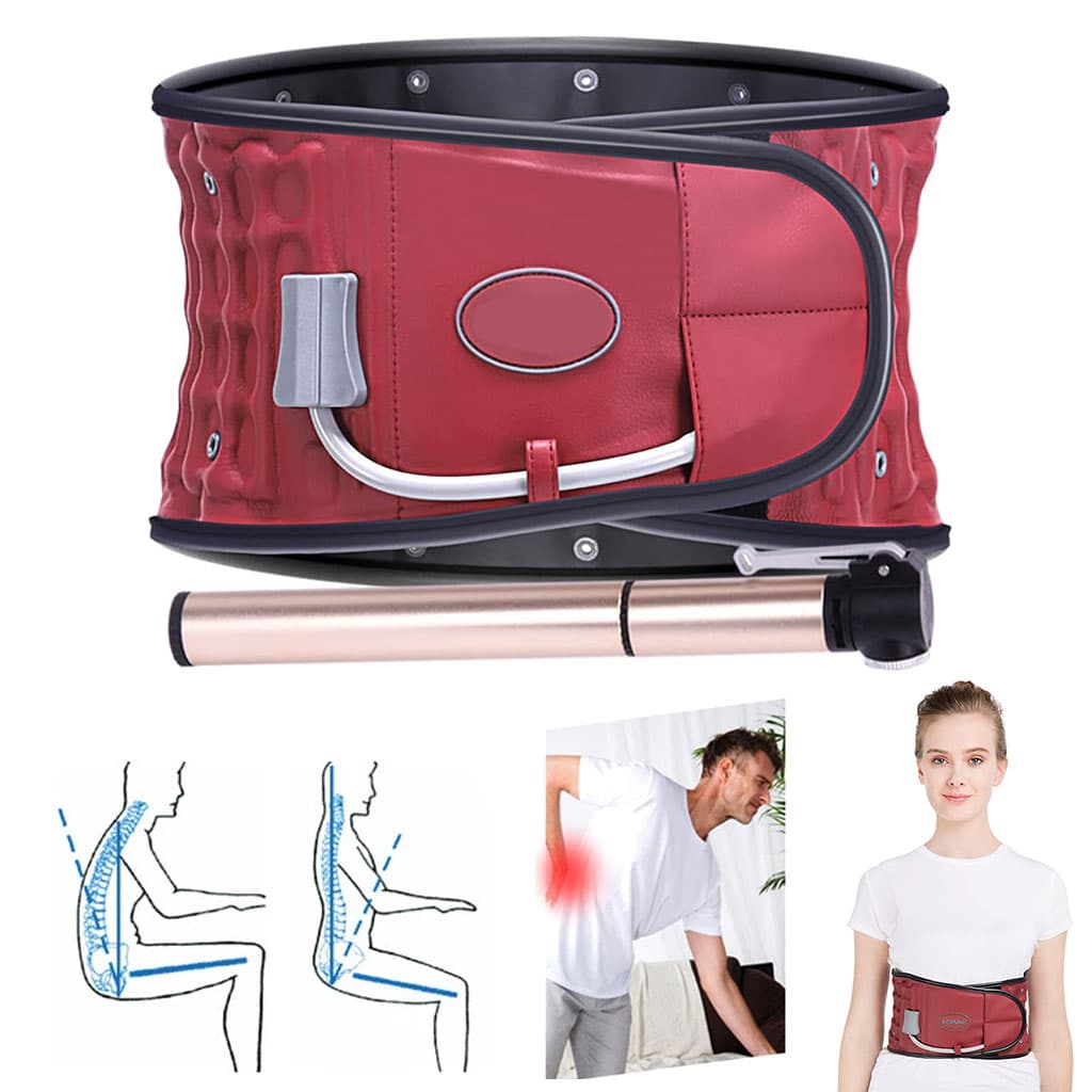 STARICARE Ceinture de décompression Gonflable avec 28 colonnes d’air et pompe- حزام شد الظهر قابل للنفخ - Soins et Beauté - صورة 1