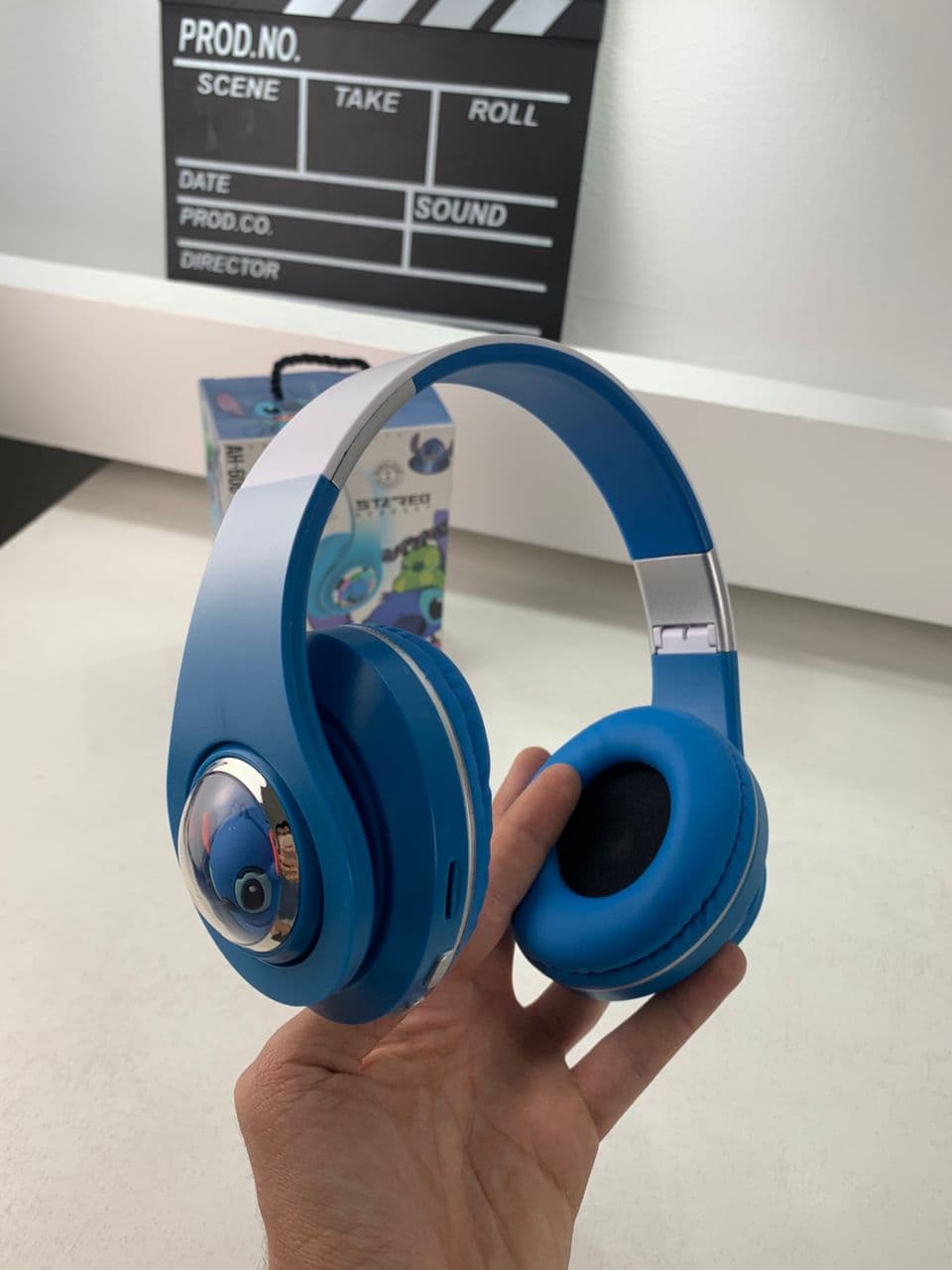 Casque Audio Design Stitch pour Enfants avec Connexion Bluetooth, USB et Carte TF – سماعات رأس للأطفال ستيتش - Électronique - صورة حقيقية 8