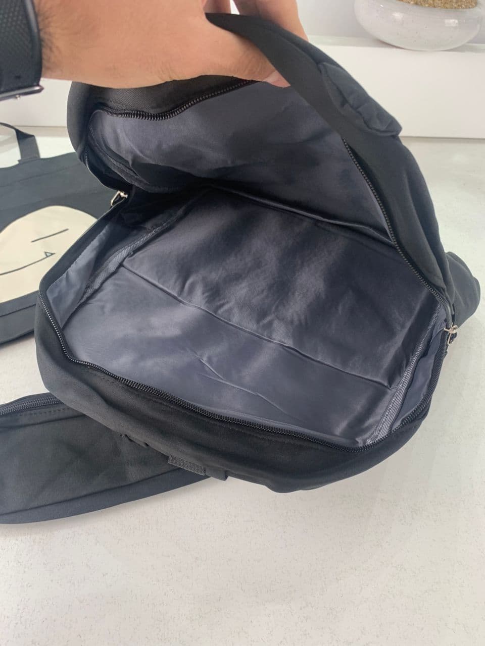 Ensemble de Sacs Snorlax 3Pcs Design Kawaii Noir – حقيبة مدرسية 3 قطع لون أسود - Sac à dos et Mode - صورة حقيقية 8