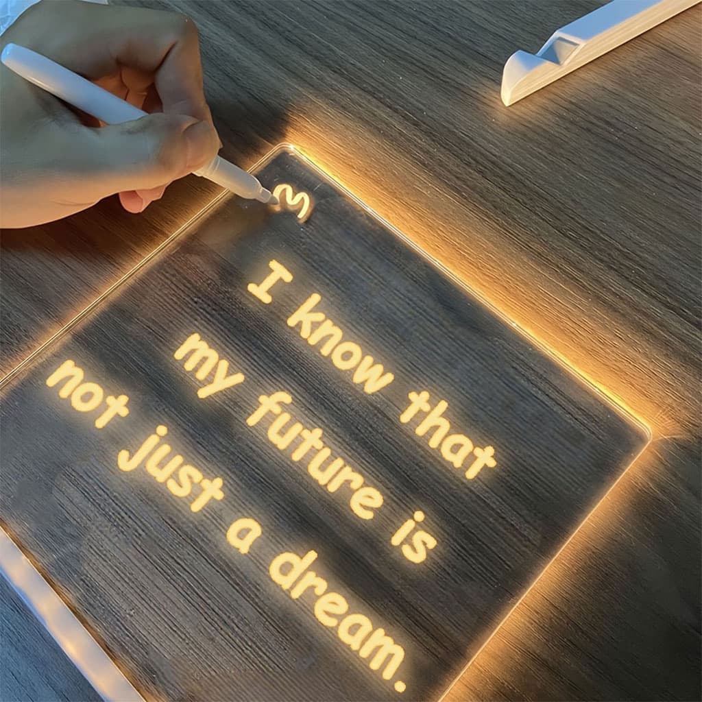 Tableau à Dessin LED coloré avec 4 stylos 30x20cm – لوحة مضيئة للرسم والتلوين - Maternité - صورة 2