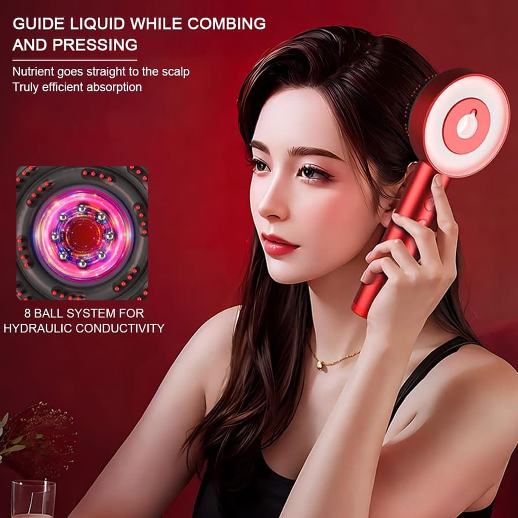 Brosse de massage électrique et applicateur d’huile pour cuir chevelu – فرشاة العناية بفروة الرأس - Soins et Beauté - صورة 4