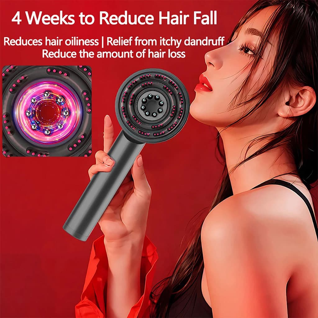 Brosse de massage électrique et applicateur d’huile pour cuir chevelu – فرشاة العناية بفروة الرأس - Soins et Beauté - صورة 5