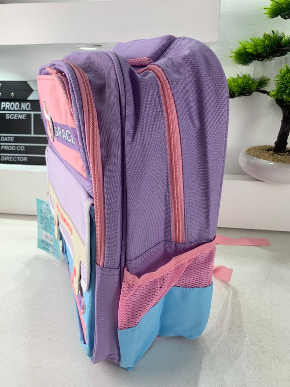 Sac à Dos Enfant Space Design Ludique Multi-Poches Mauve – حقيبة مدرسية للأطفال لون بنفسجي - Sac à dos et Mode - صورة حقيقية 4