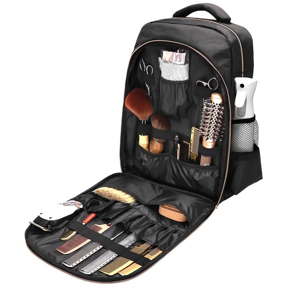 Sac à dos Coiffeur avec des Support pour Tondeuses et Outils Professionnels – حقيبة اغراض الحلاق - Divers - صورة 7