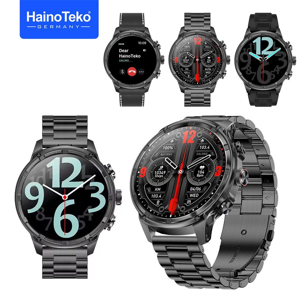 Smart Watch Haino Teko RW-60 MAX avec Lampe Torche et 3 Bracelets – ساعة ذكية أصلية - Électronique - صورة 1