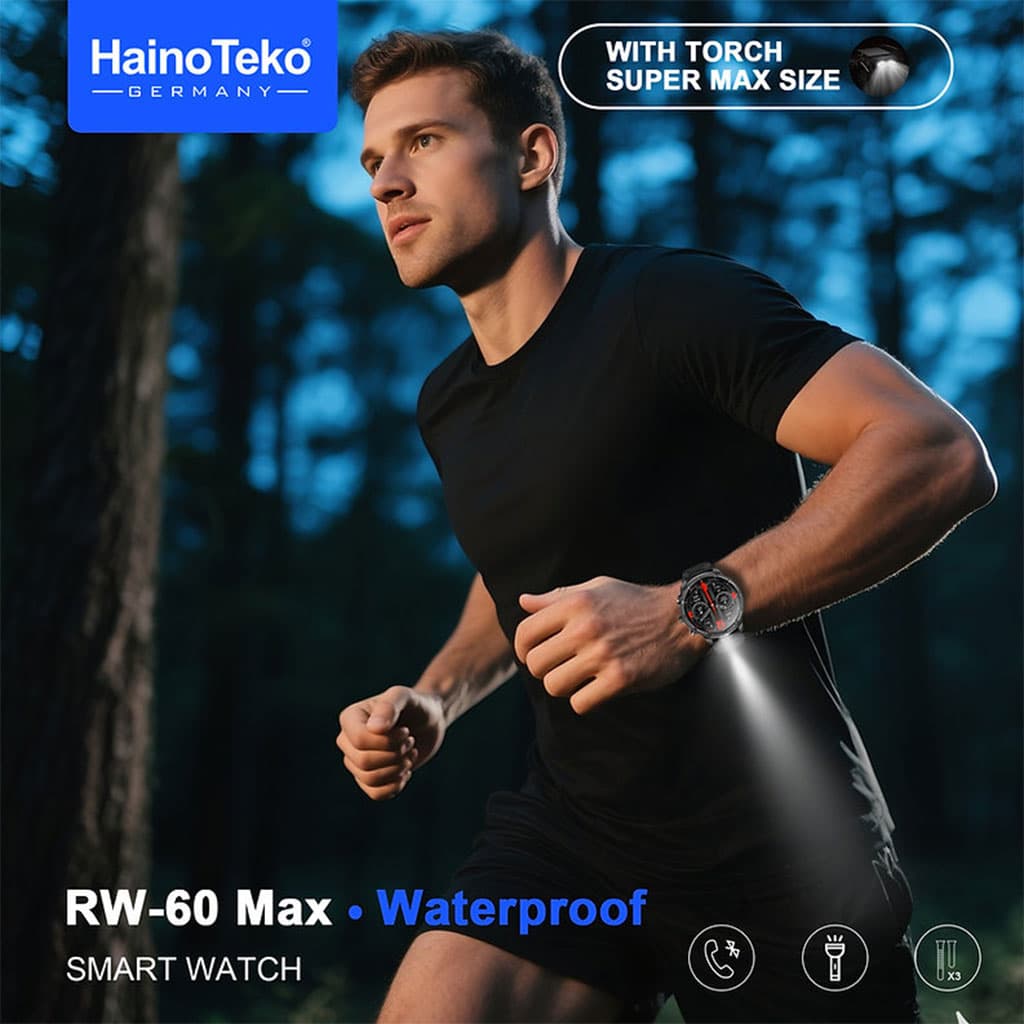 Smart Watch Haino Teko RW-60 MAX avec Lampe Torche et 3 Bracelets – ساعة ذكية أصلية - Électronique - صورة 7