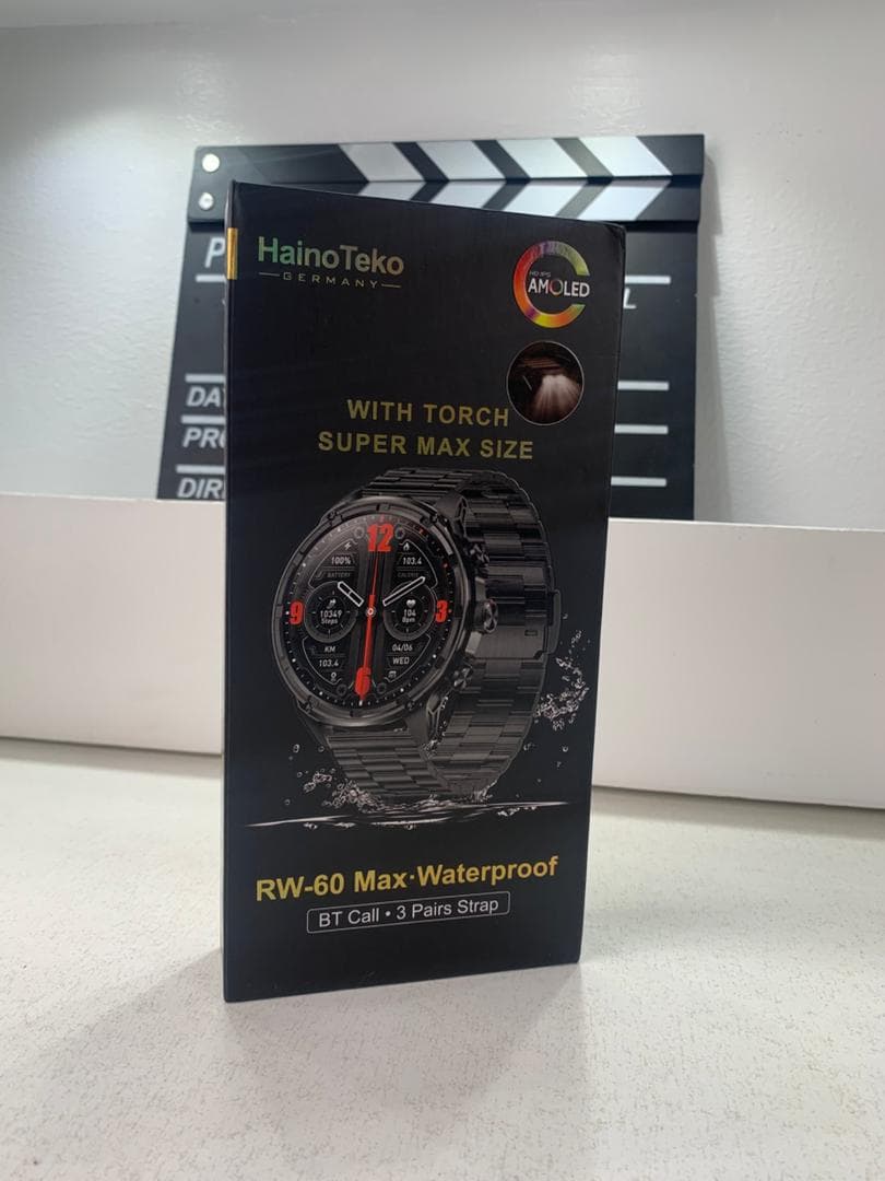 Smart Watch Haino Teko RW-60 MAX avec Lampe Torche et 3 Bracelets – ساعة ذكية أصلية - Électronique - صورة حقيقية 11