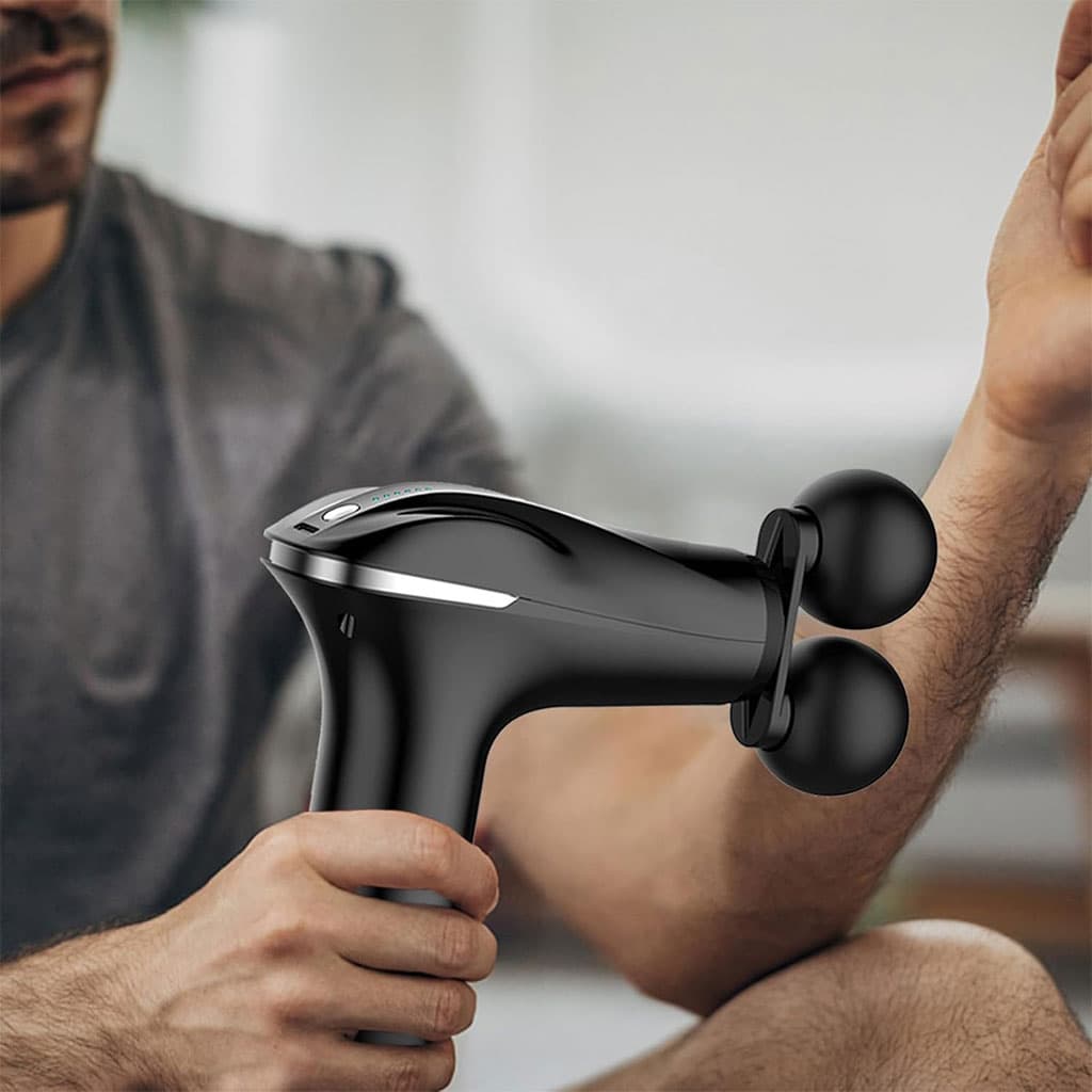 Masseur de tissus musculaire électrique à double tête à 6 vitesses – جهاز تدليك متعدد الرؤوس - Sport - صورة 5