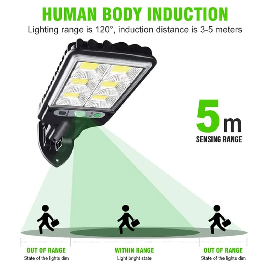 Lampadaires solaires à LED d’extérieur avec détecteur de mouvements – مصباح خارجي يعمل بالطاقة الشمسية - Électronique - صورة 4