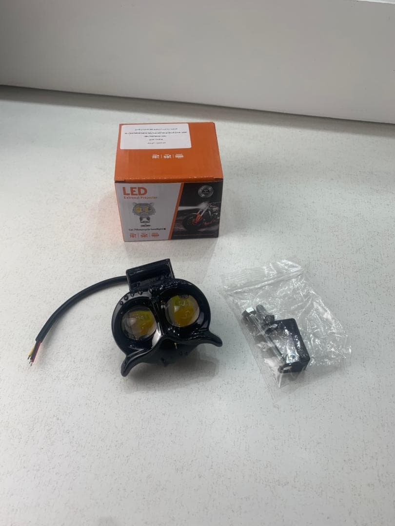 Lumière de hibou antibrouillard LED pour la moto 1Pcs – مصباح دراجات نارية عالي السطوع - Accessoires Auto/Moto - صورة حقيقية 7
