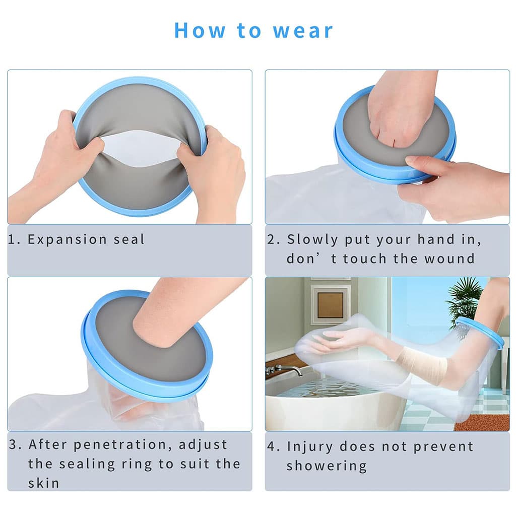Protège-plâtre imperméable bras complet pour pour adulte – غطاء عازل للمياه لليد المكسولة - Divers - صورة 4