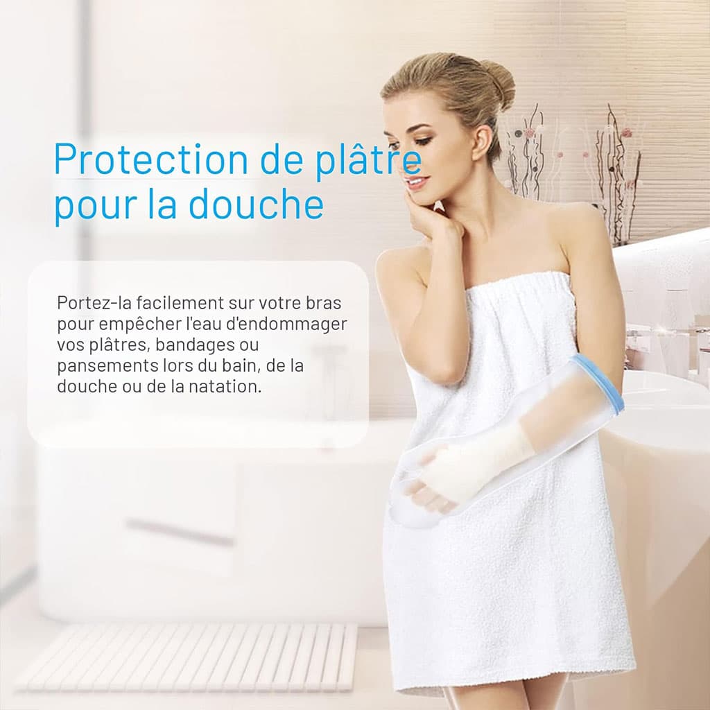 Protège-plâtre imperméable demi bras pour pour adulte – غطاء عازل للمياه لليد المكسولة - Divers - صورة 3