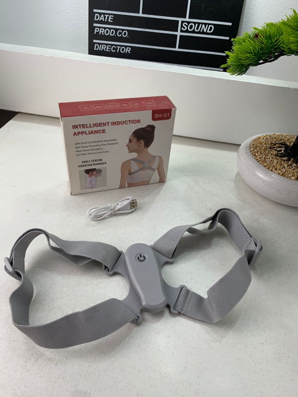 Ceinture de Correction de Posture Intelligente avec Vibration – حزام تصحيح وضعية الظهر - Sport - صورة حقيقية 8