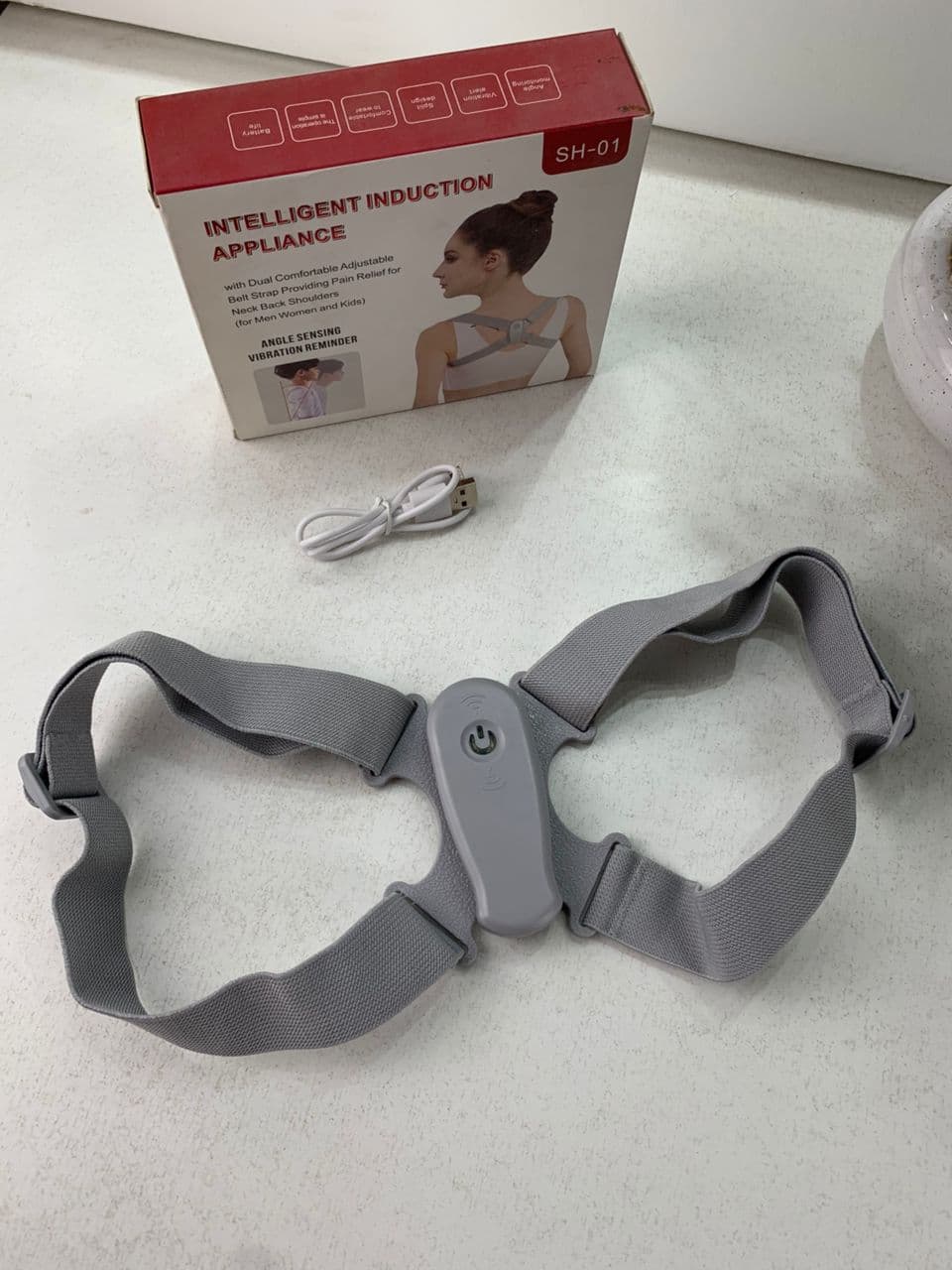 Ceinture de Correction de Posture Intelligente avec Vibration – حزام تصحيح وضعية الظهر - Sport - صورة حقيقية 9